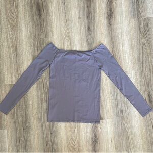 Free People Intimately Lavender Off-Shoulder Top